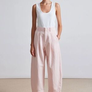 Apiece Apart Bari Crop Pants- Light Pink
